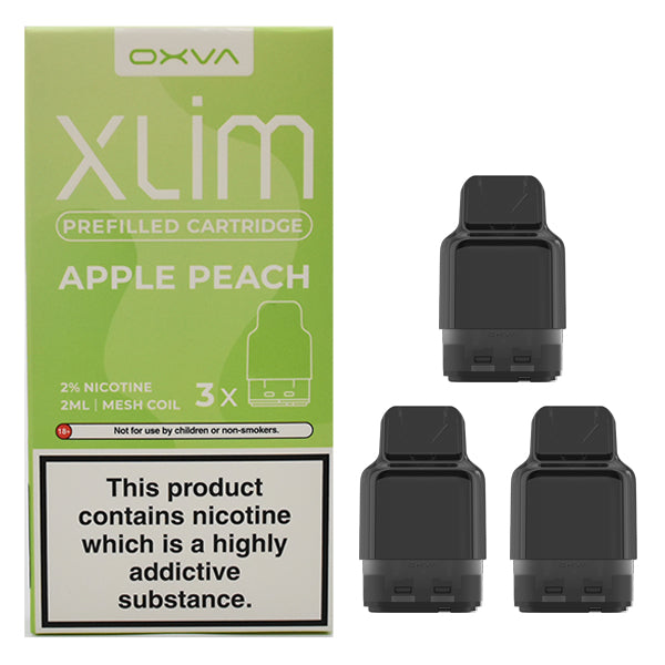 Oxva Xlim Prefilled Cartridge 3pack Apple Peach