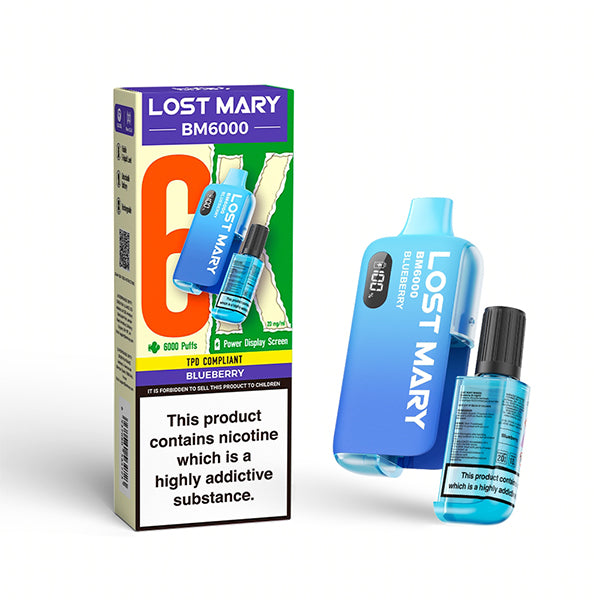 Lost Mary BM6000 Disposable Vape - Blueberry