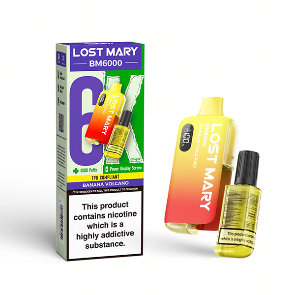 Lost Mary BM6000 Disposable Vape - Banana Volcano