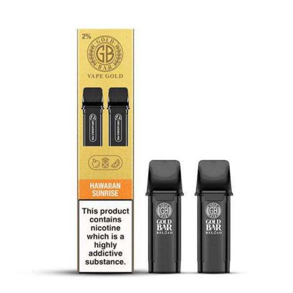 Gold Bar Reload Refill Prefilled Pods (2pk) - Hawaiian Sunrise