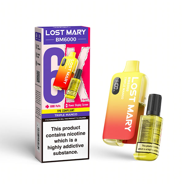 Lost Mary BM6000 Disposable Vape - Triple Mango