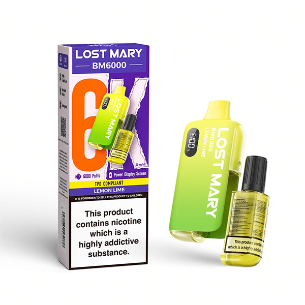 Lost Mary BM6000 Disposable Vape - Lemon Lime