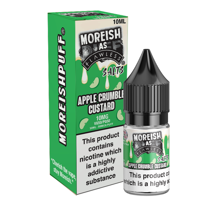 Apple Crumble Custard Nic Salt by Moreish Puff - Nic Salts UK