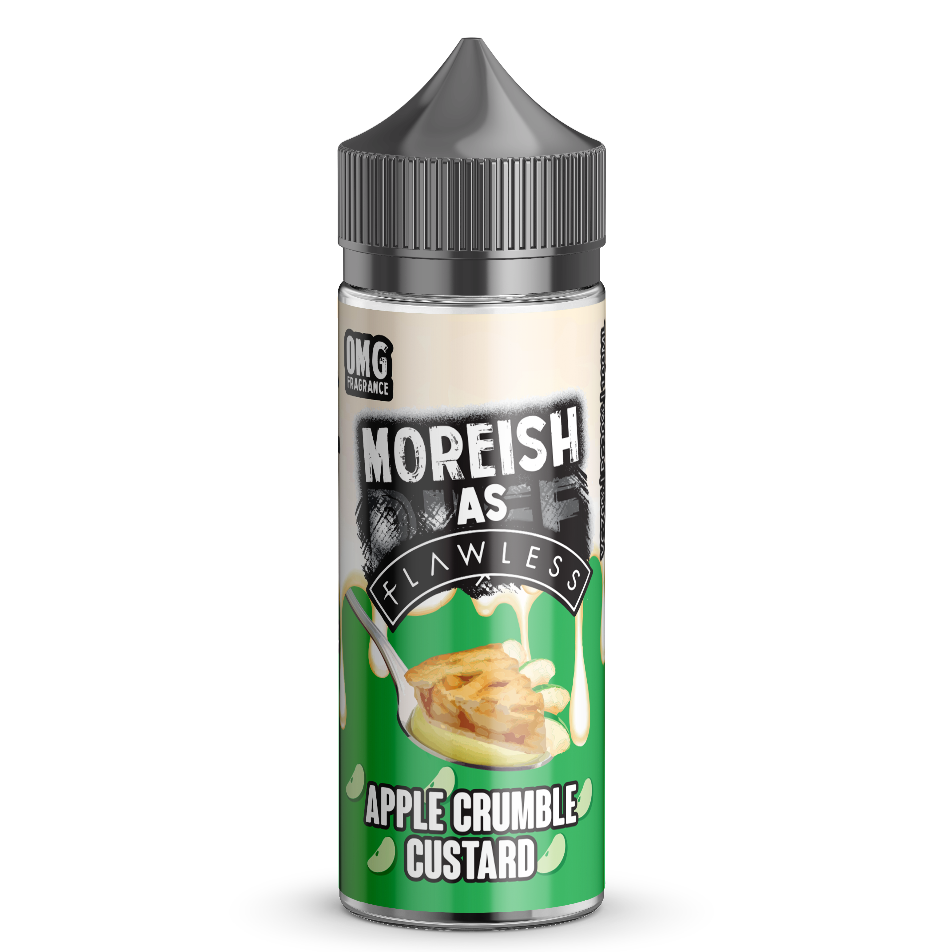 Moreish As Flawless Apple Crumble Custard 0mg 100ml Shortfill E-Liquid