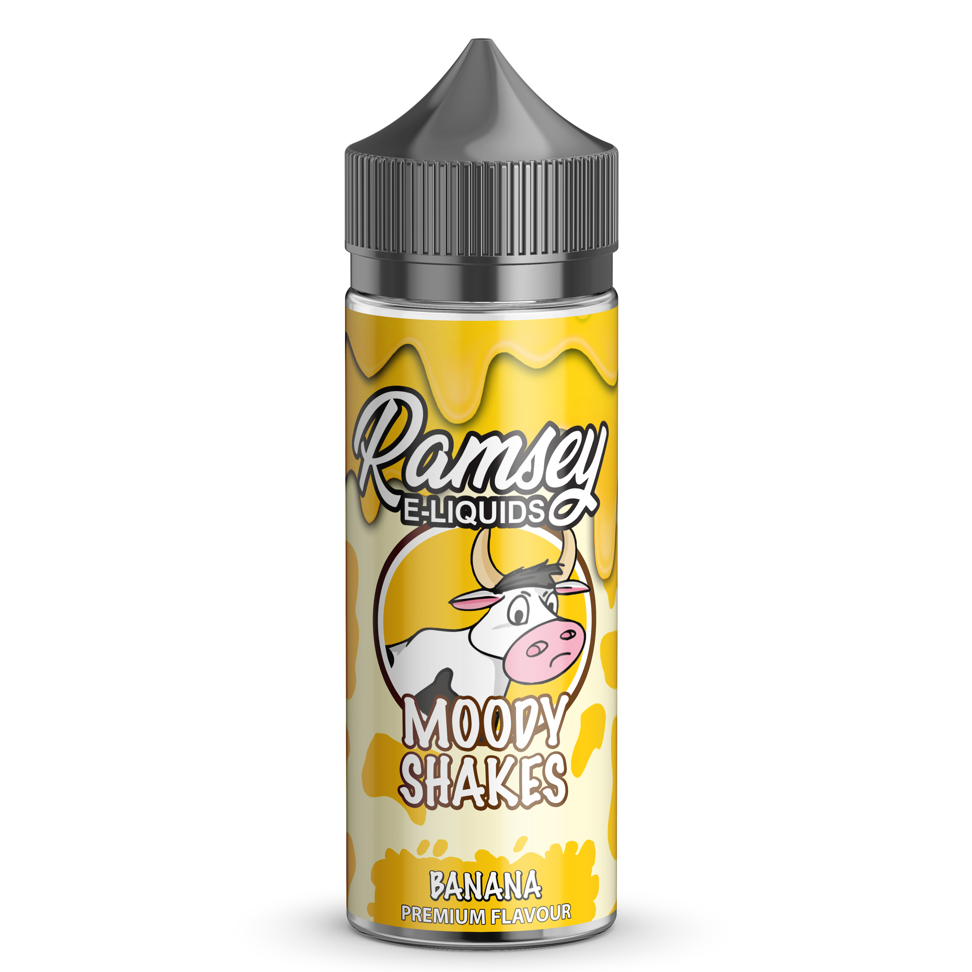 Ramsey E-Liquids Moody Shakes: Banana 0mg 100ml Shortfill E-Liquid