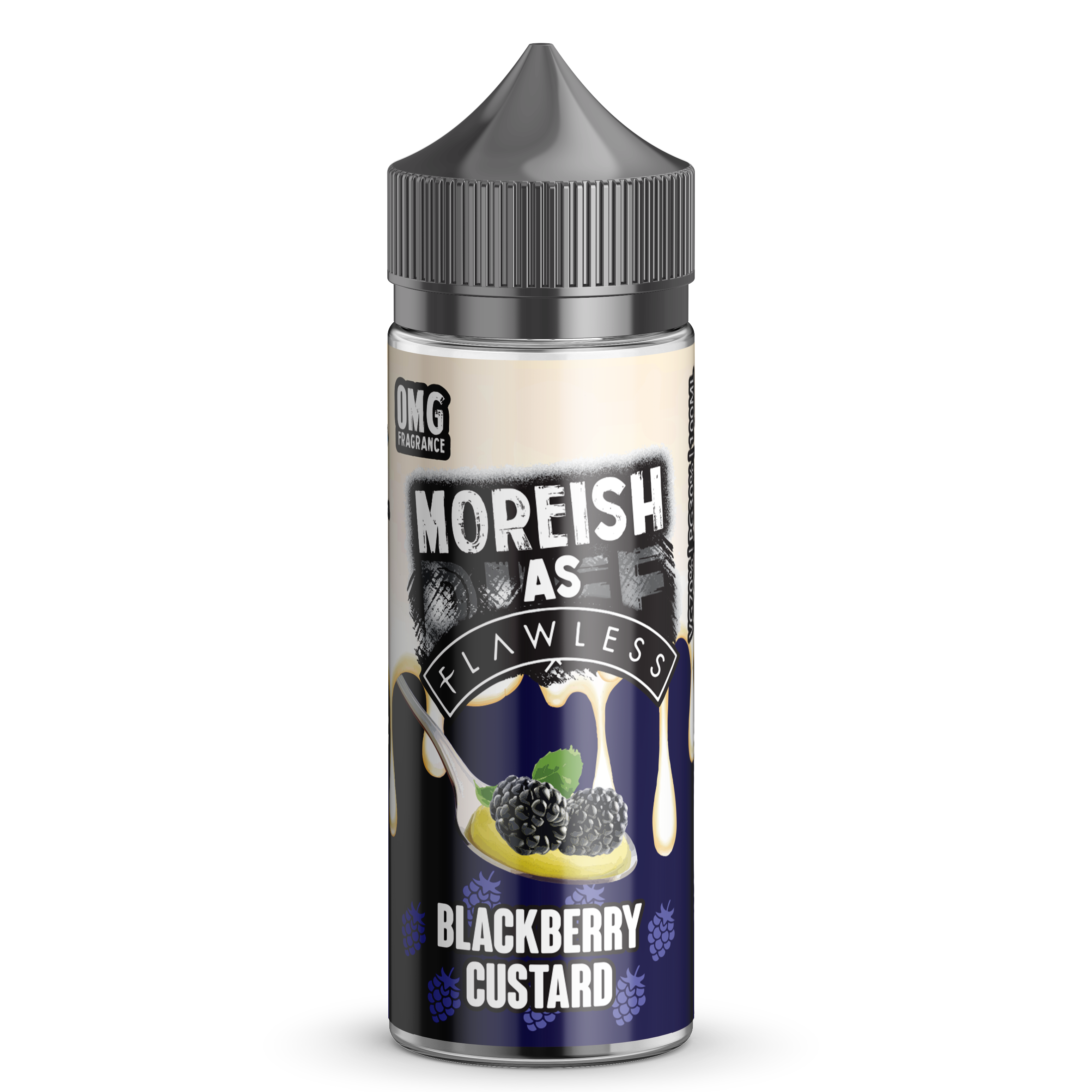 Moreish As Flawless Blackberry Custard 0mg 100ml Shortfill E-Liquid