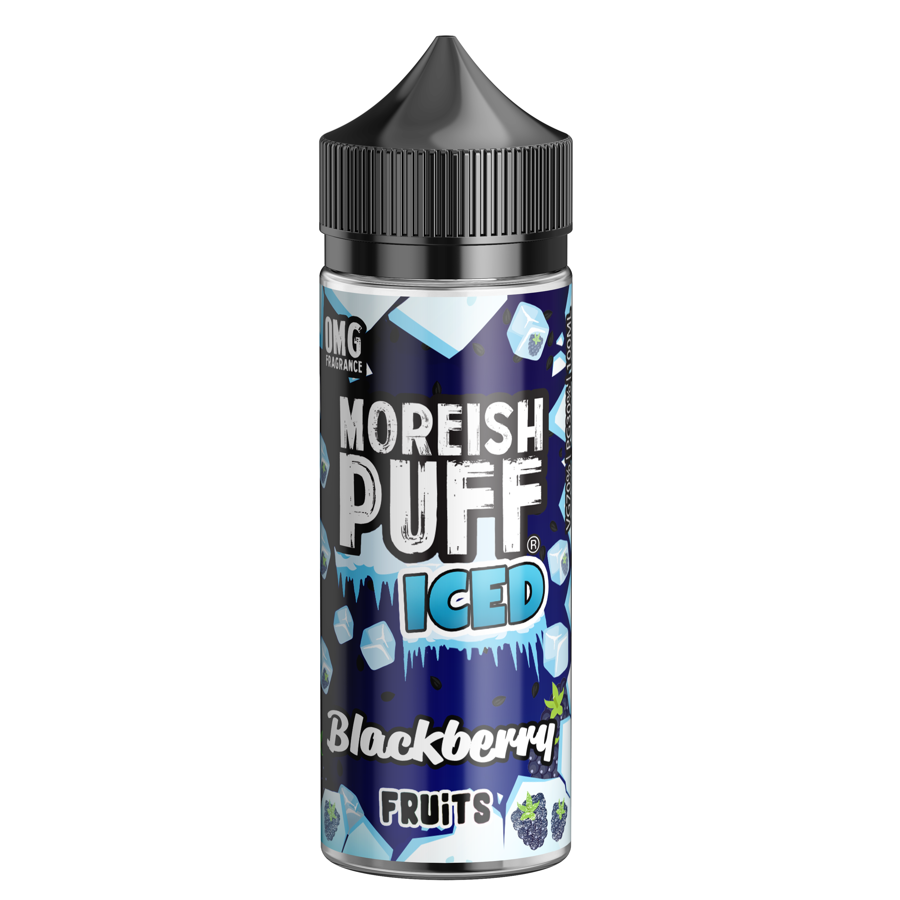 Moreish Puff Iced Blackberry Fruits 0mg 100ml Shortfill E-Liquid