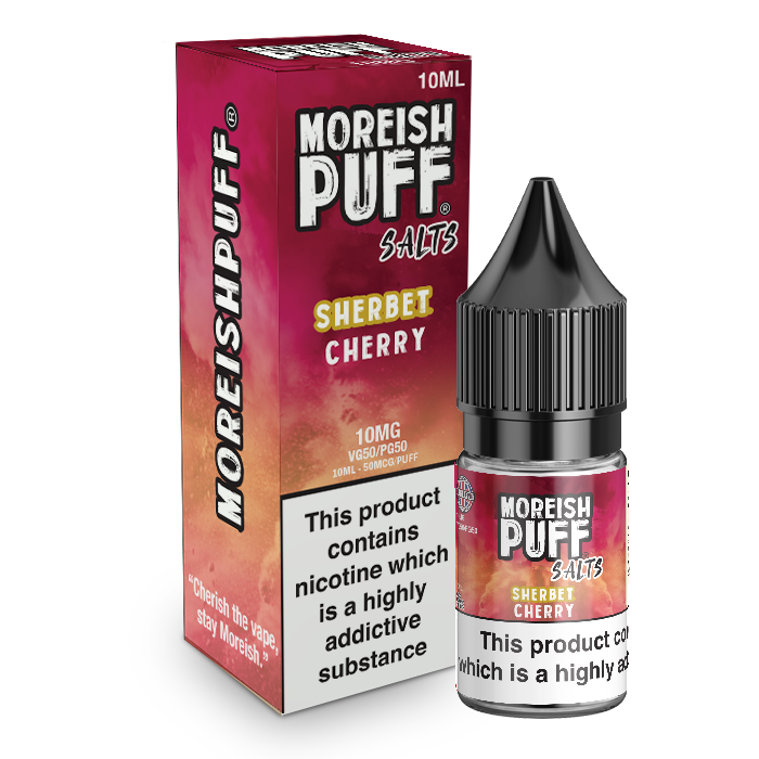 Moreish Puff Cherry Sherbet Nic Salt 10ml