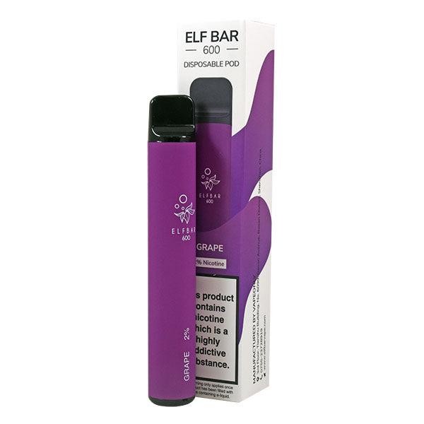 Elf Bar 600 Disposable Pod Device 20mg - Grape