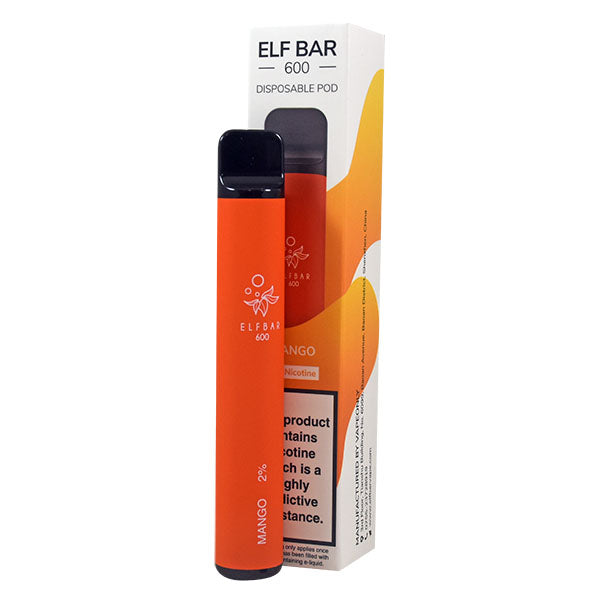 Elf Bar 600 Disposable Pod Device 20mg - Mango