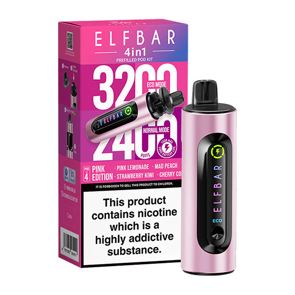 Elf Bar 4 in 1 Pod Kit - Pink Edition