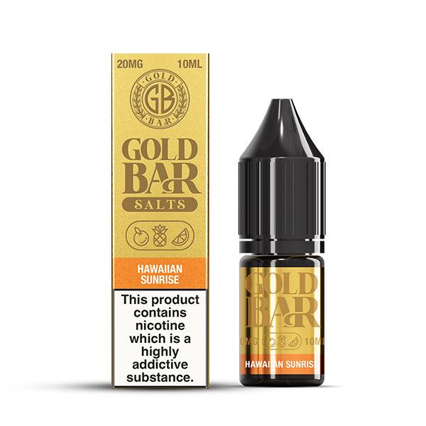 Gold Bar Hawaiian Sunrise 10ml Nic Salt - 20mg