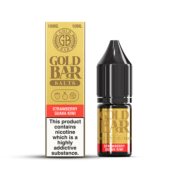 Gold Bar Strawberry Guava Kiwi 10ml Nic Salt - 10mg