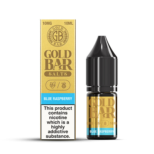 Gold Bar Blue Raspberry 10ml Nic Salt - 10mg