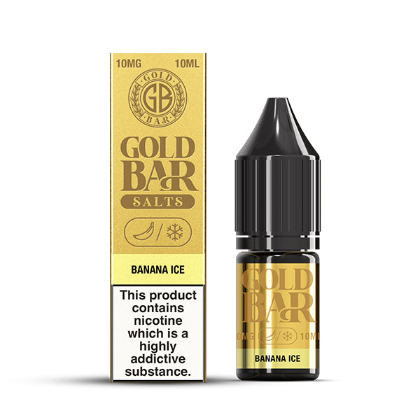 Gold Bar Banana Ice 10ml Nic Salt - 10mg