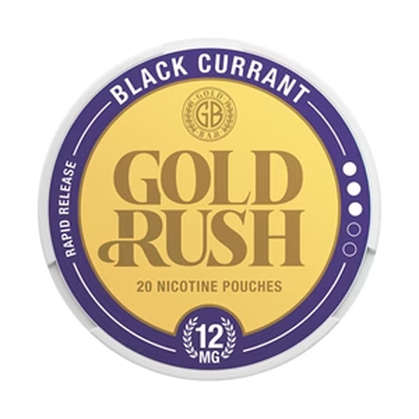 Gold Rush Black Currant Nicotine Pouches - 12mg