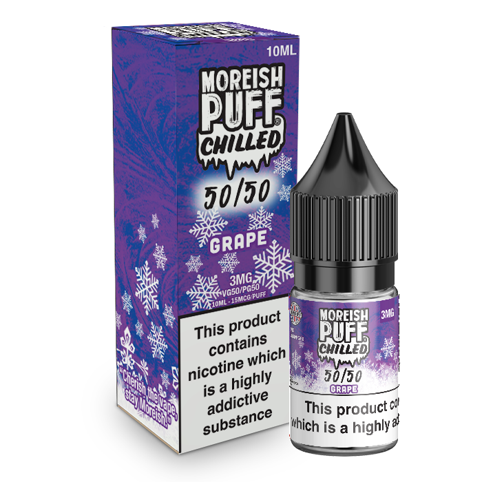 Moreish Puff Chilled 50/50: Grape Chilled 10ml E-Liquid