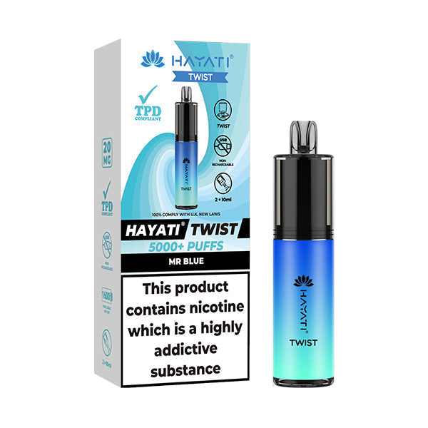 Hayati Twist 5000 Disposable Vape - Mr Blue