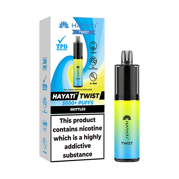 Hayati Twist 5000 Disposable Vape - Skittles