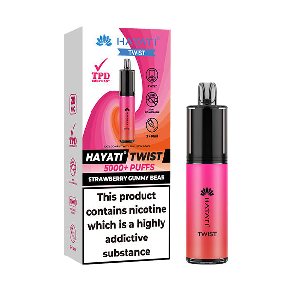 Hayati Twist 5000 Disposable Vape - Strawberry Gummy Bear