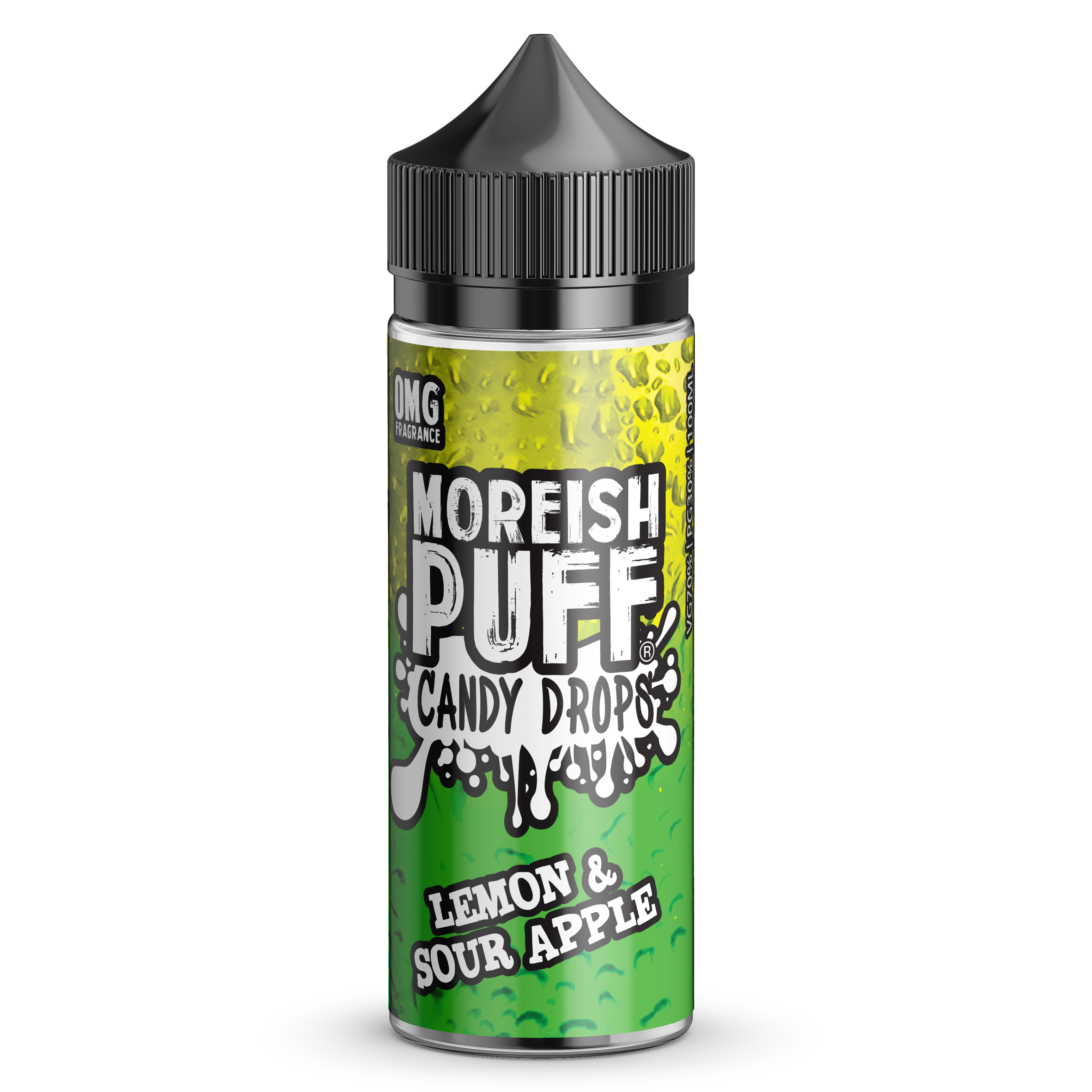 Moreish Puff Candy Drops: Lemon & Sour Apple Candy Drops 0mg 100ml Shortfill E-Liquid