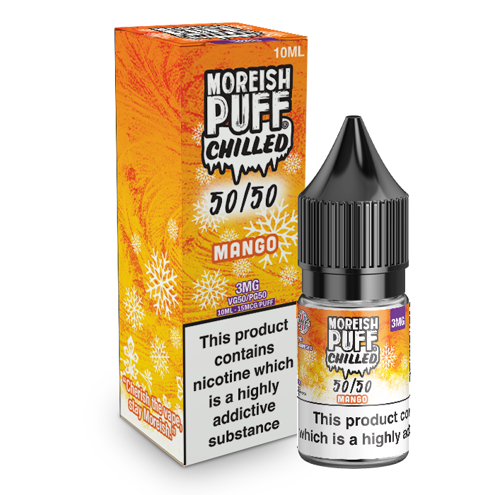 Moreish Puff Chilled 50/50: Mango Chilled 10ml E-Liquid