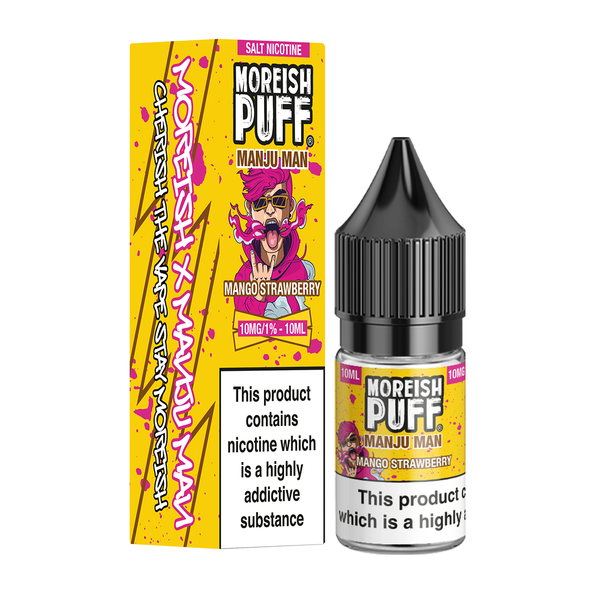 Moreish Puff Manju Man Mango Strawberry 10ml Nic Salt E-Liquid