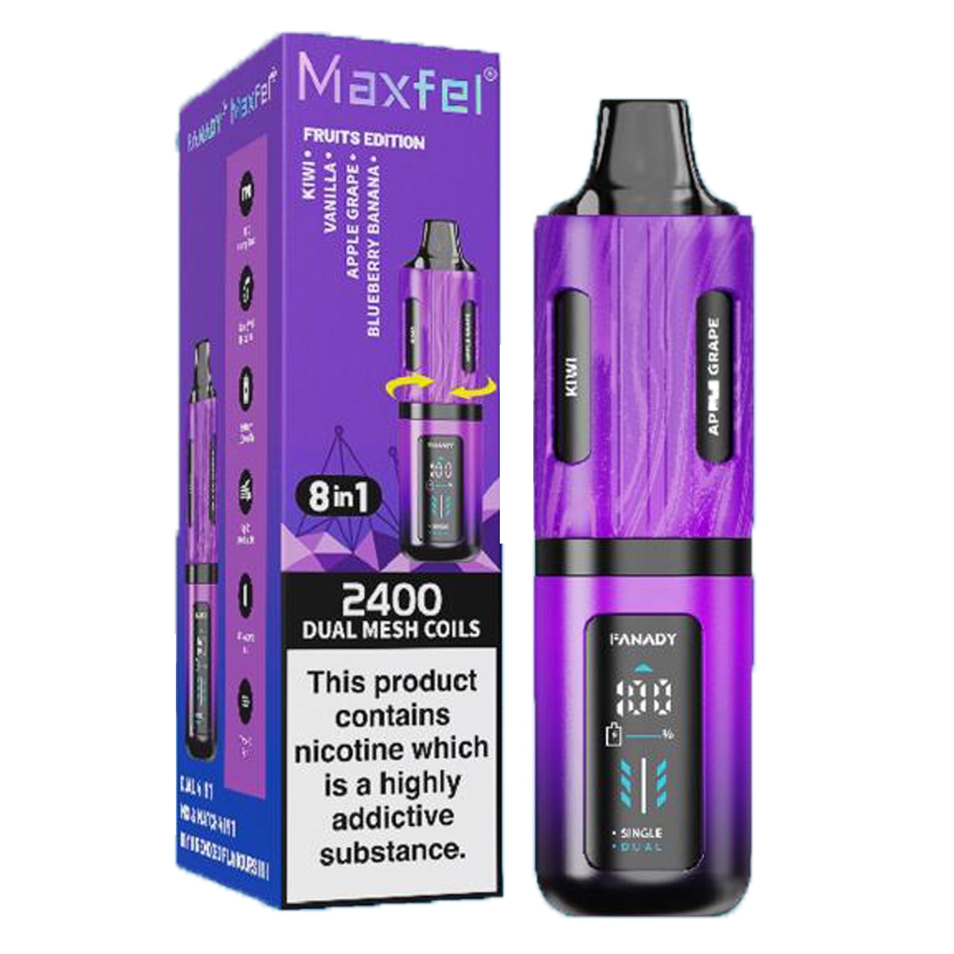 Maxfel Legend 2400 8 in 1 Disposable