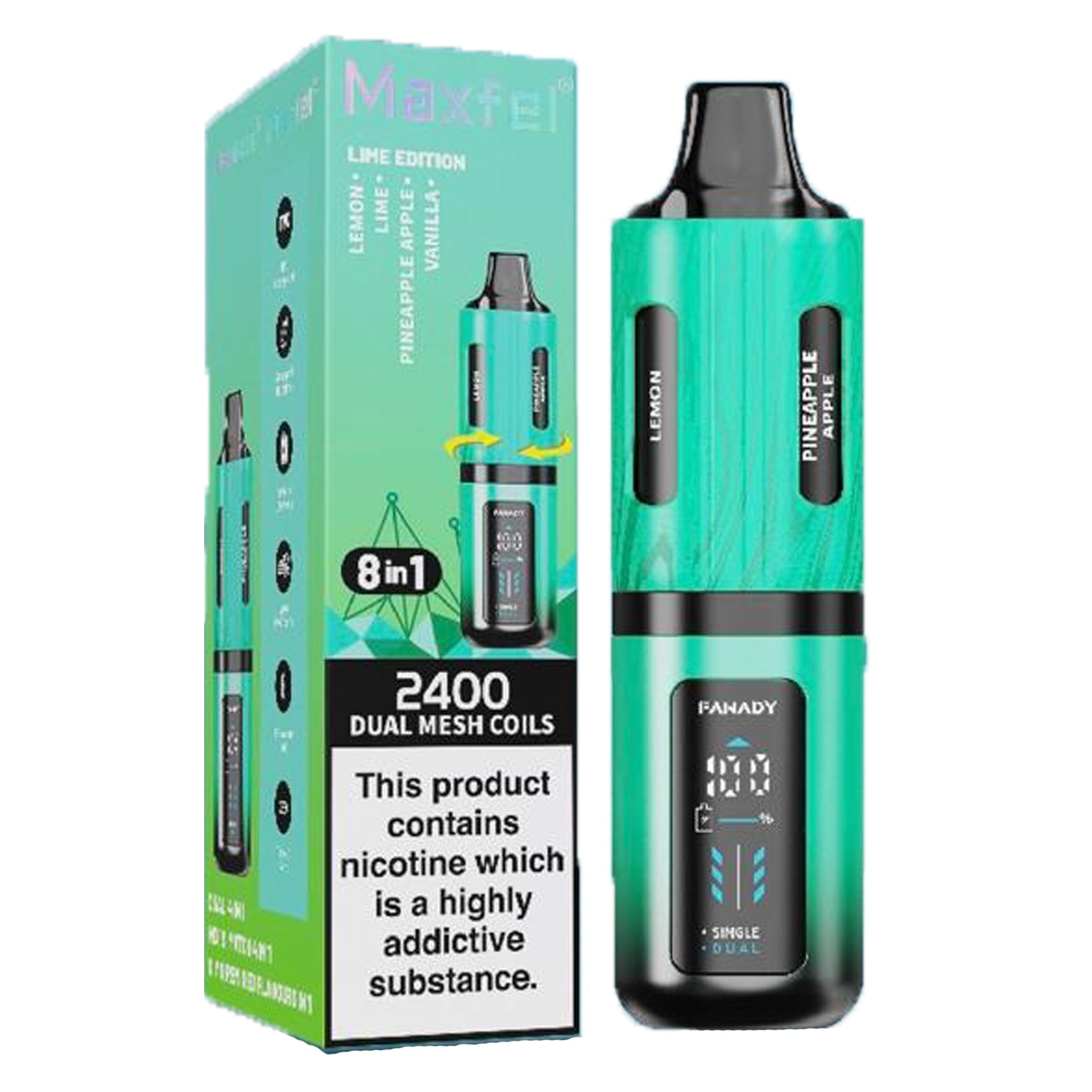 Maxfel Legend 2400 8 in 1 Disposable