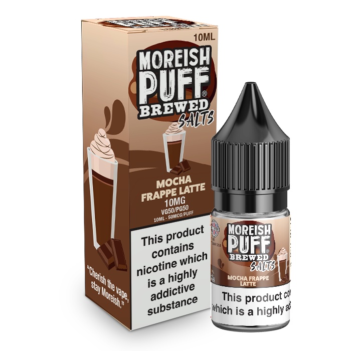 Mocha Frappe Latte E-Liquid Nic Salt by Moreish Puff Brewed 10ml