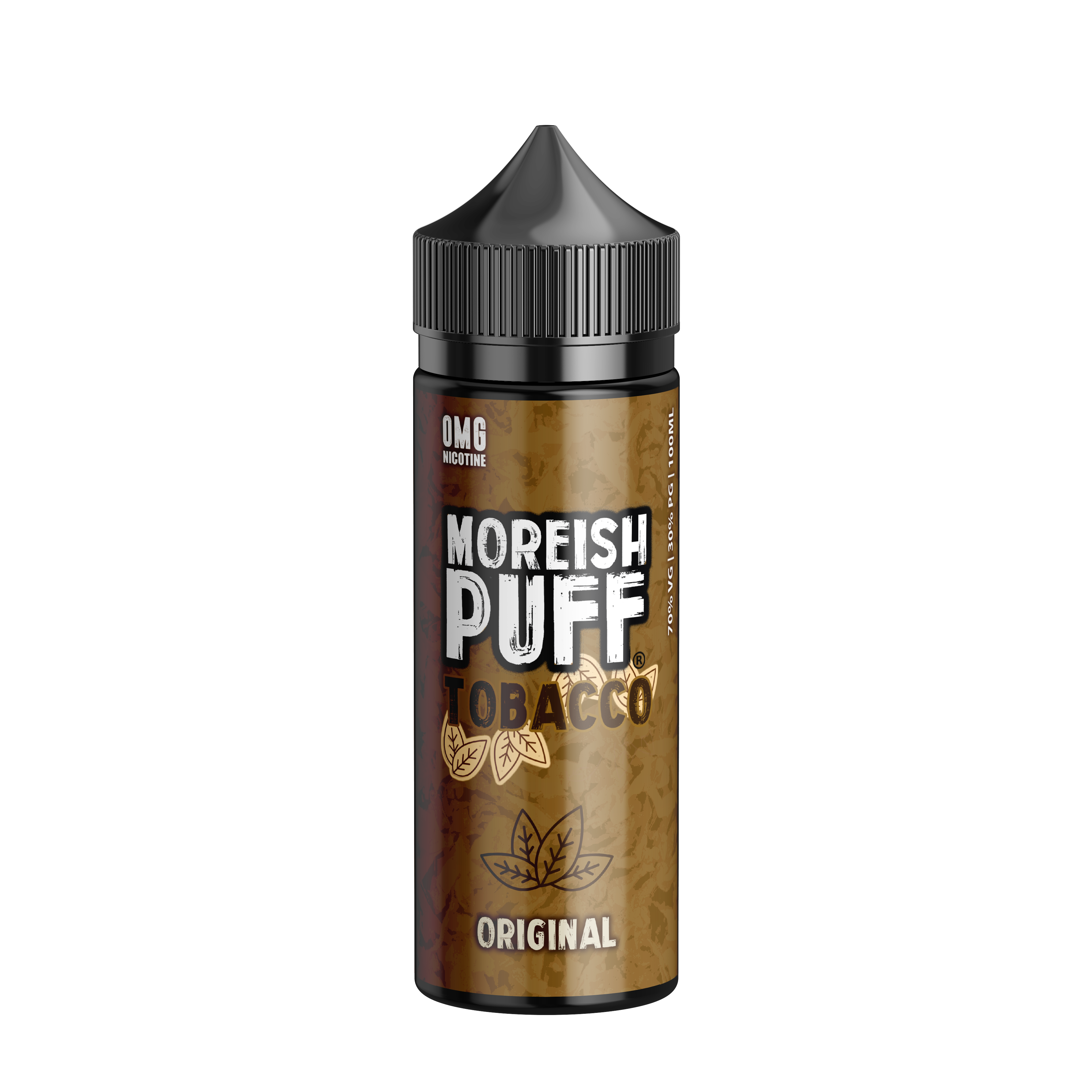 Moreish Puff Tobacco: Original Tobacco 0mg 100ml Shortfill E-Liquid