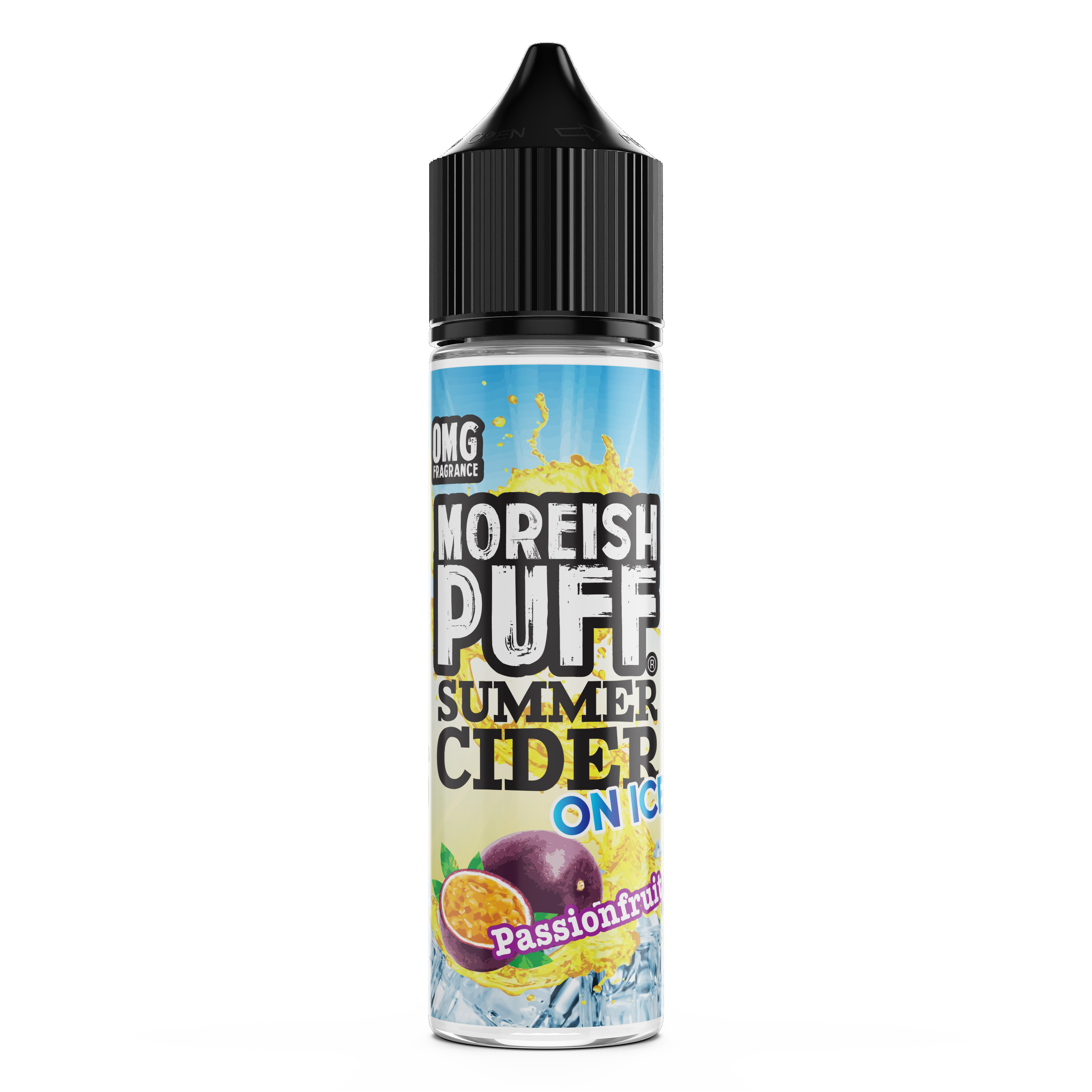 Moreish Puff Summer Cider On Ice: Passionfruit 0mg 50ml Shortfill E-Liquid