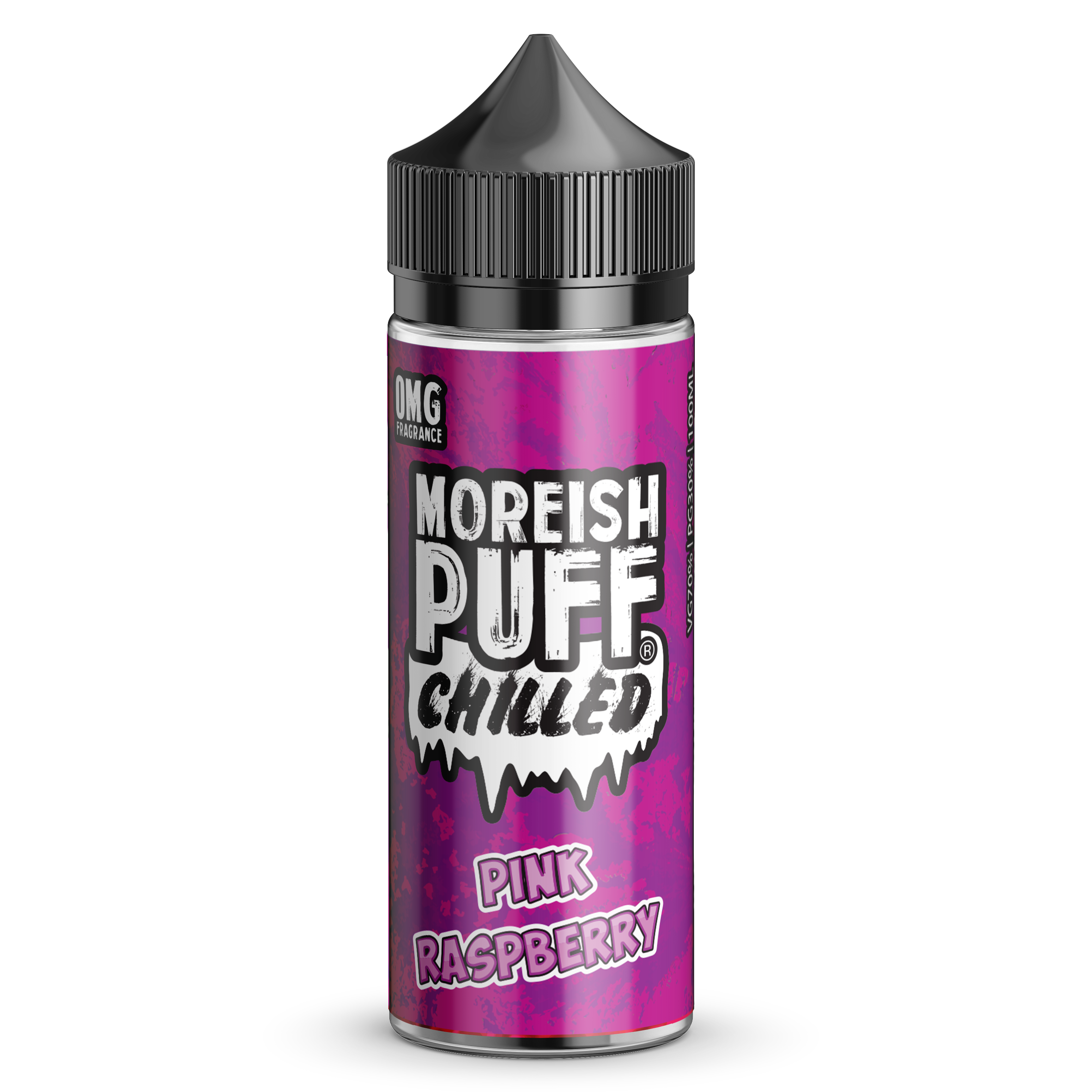 Moreish Puff Chilled: Pink Raspberry Chilled 0mg 100ml Shortfill E-Liquid