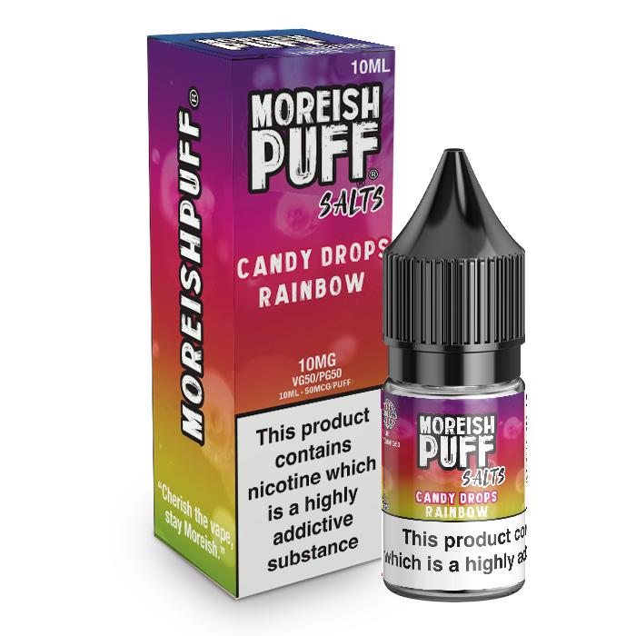 Moreish Puff Rainbow Candy Drops Nic Salt 10ml