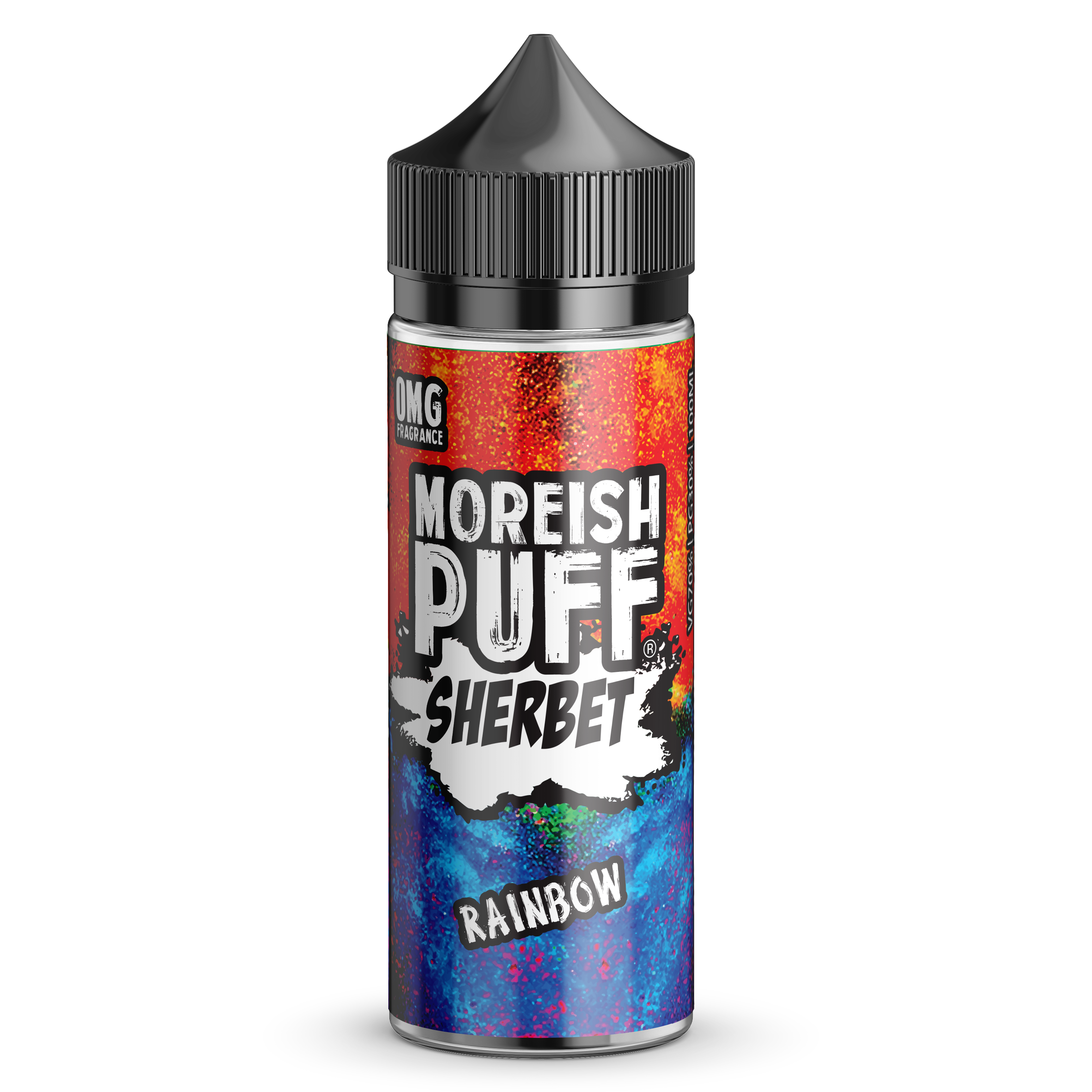 Moreish Puff Sherbet: Rainbow Sherbet 0mg 100ml Shortfill E-Liquid