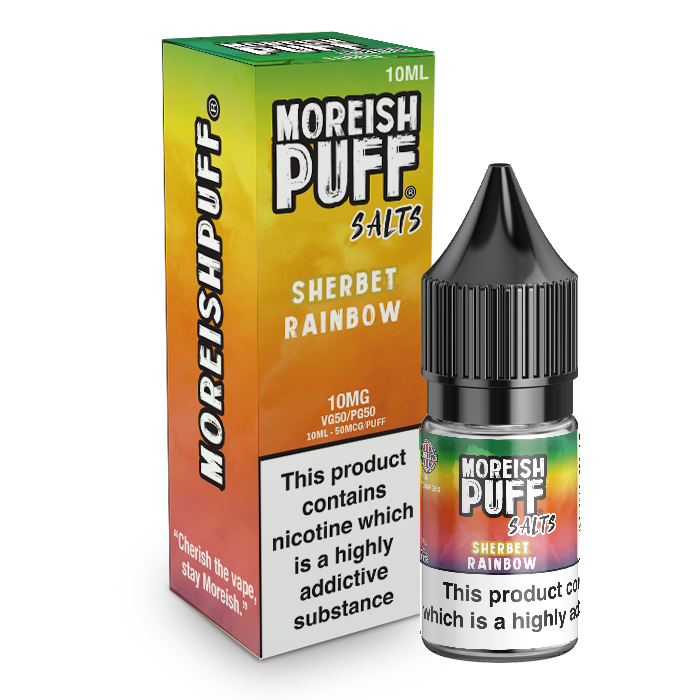 Moreish Puff Rainbow Sherbet Nic Salt 10ml