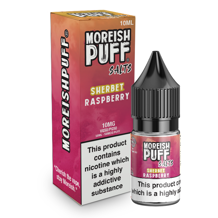 Moreish Puff Raspberry Sherbet Nic Salt 10ml