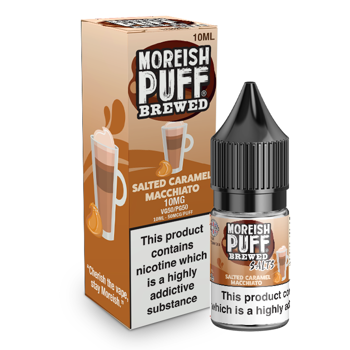 Salted Caramel Macchiato Nic Salt by Moreish Puff Brewed 10ml