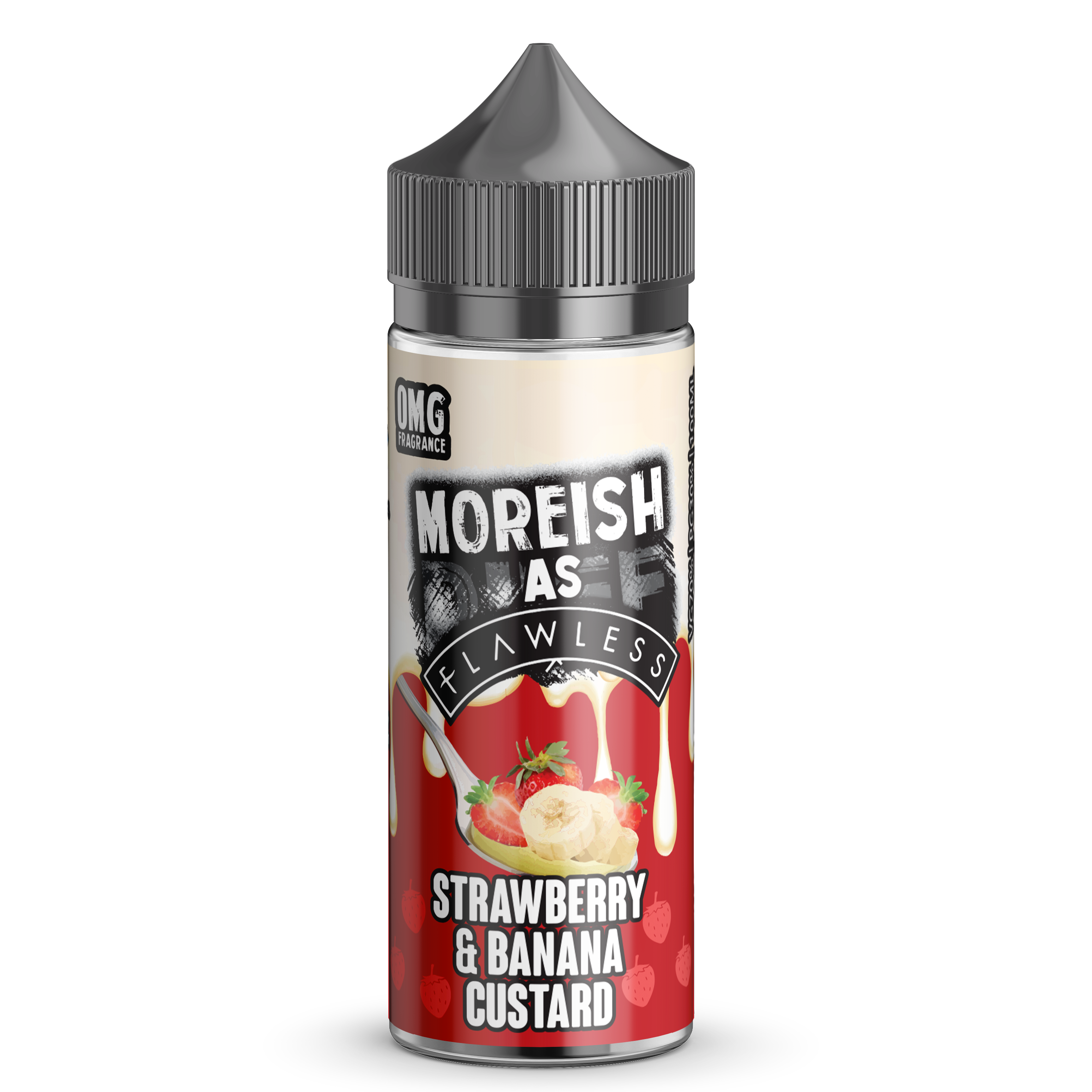 Moreish As Flawless Strawberry Banana Custard 0mg 100ml Shortfill E-Liquid