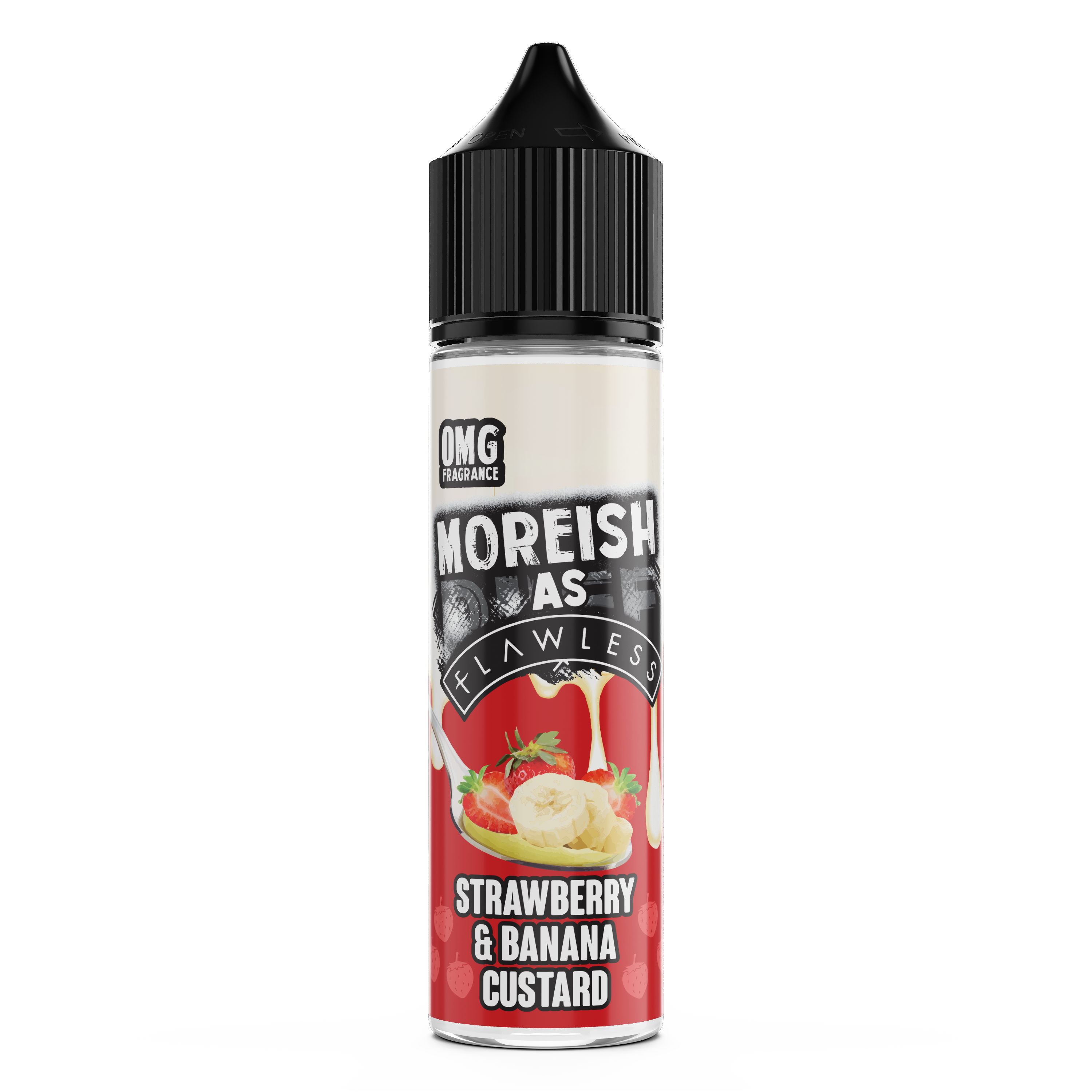 Moreish As Flawless Strawberry Banana Custard 0mg 50ml Shortfill E-Liquid