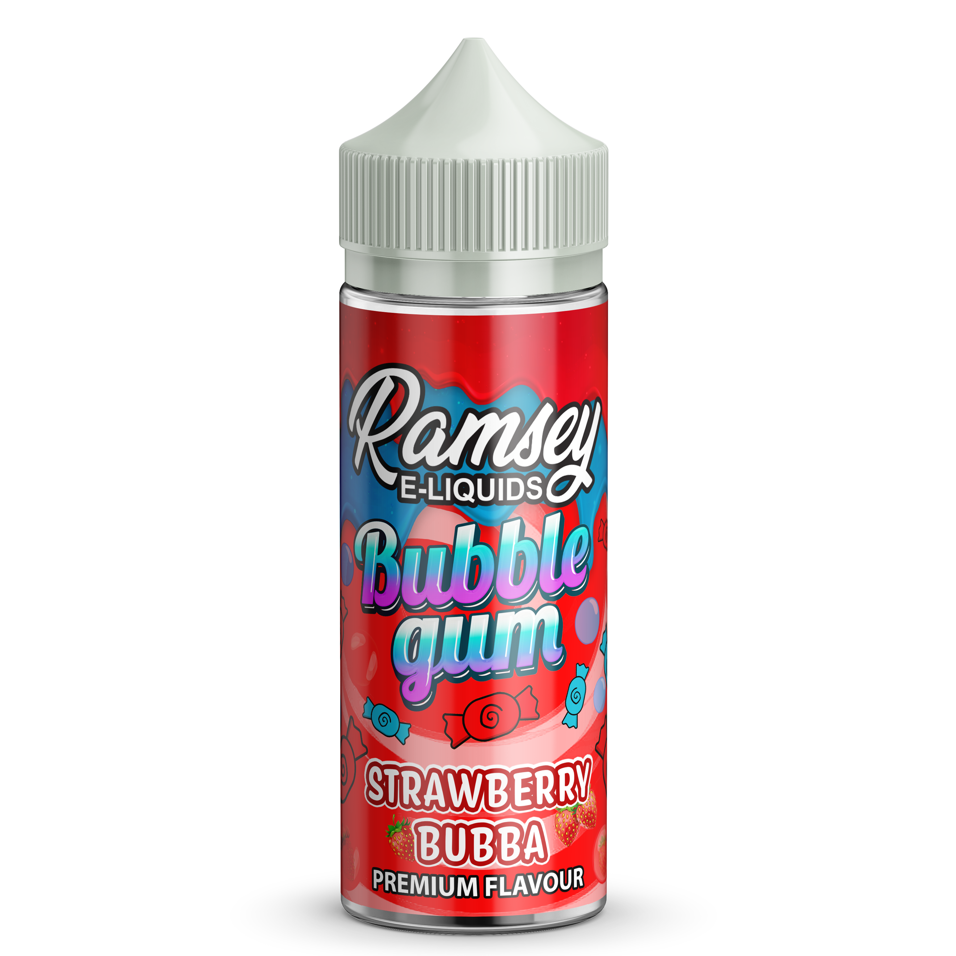 Ramsey E-Liquids Bubblegum Strawberry Bubba 0mg 100ml Shortfill E-Liquid