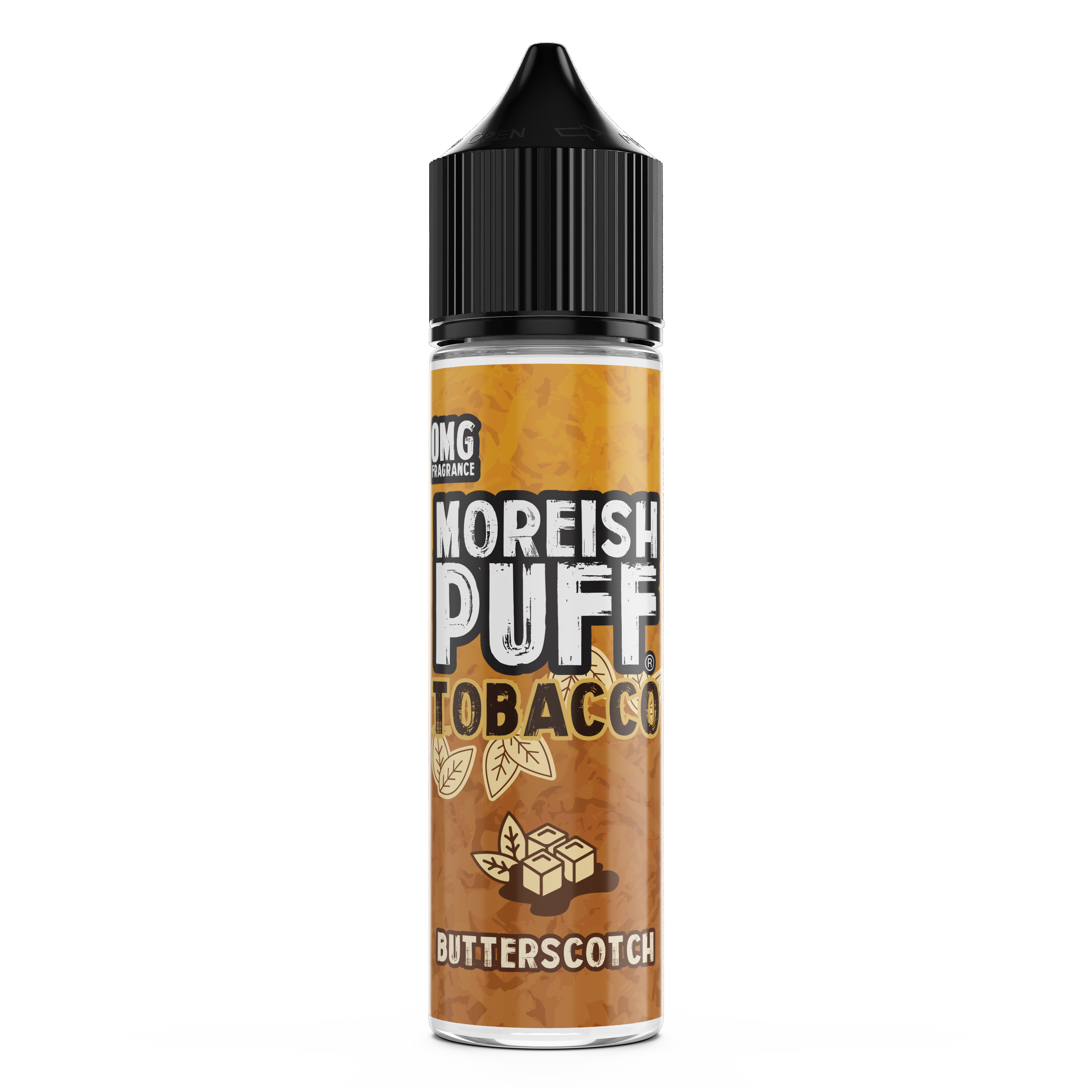 Moreish Puff Tobacco: Butterscotch Tobacco 0mg 50ml Shortfill E-Liquid