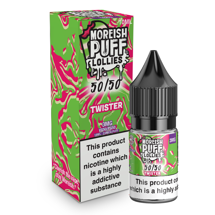 Moreish Puff Lollies 50/50: Twister 10ml E-Liquid