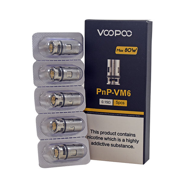 Voopoo PnP Coils (5pack) - PnP-VM6 0.15ohm