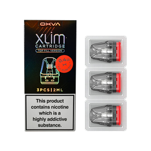 Oxva Xlim Cartridge 3pcs V3 0.4ohm - Top Fill Version