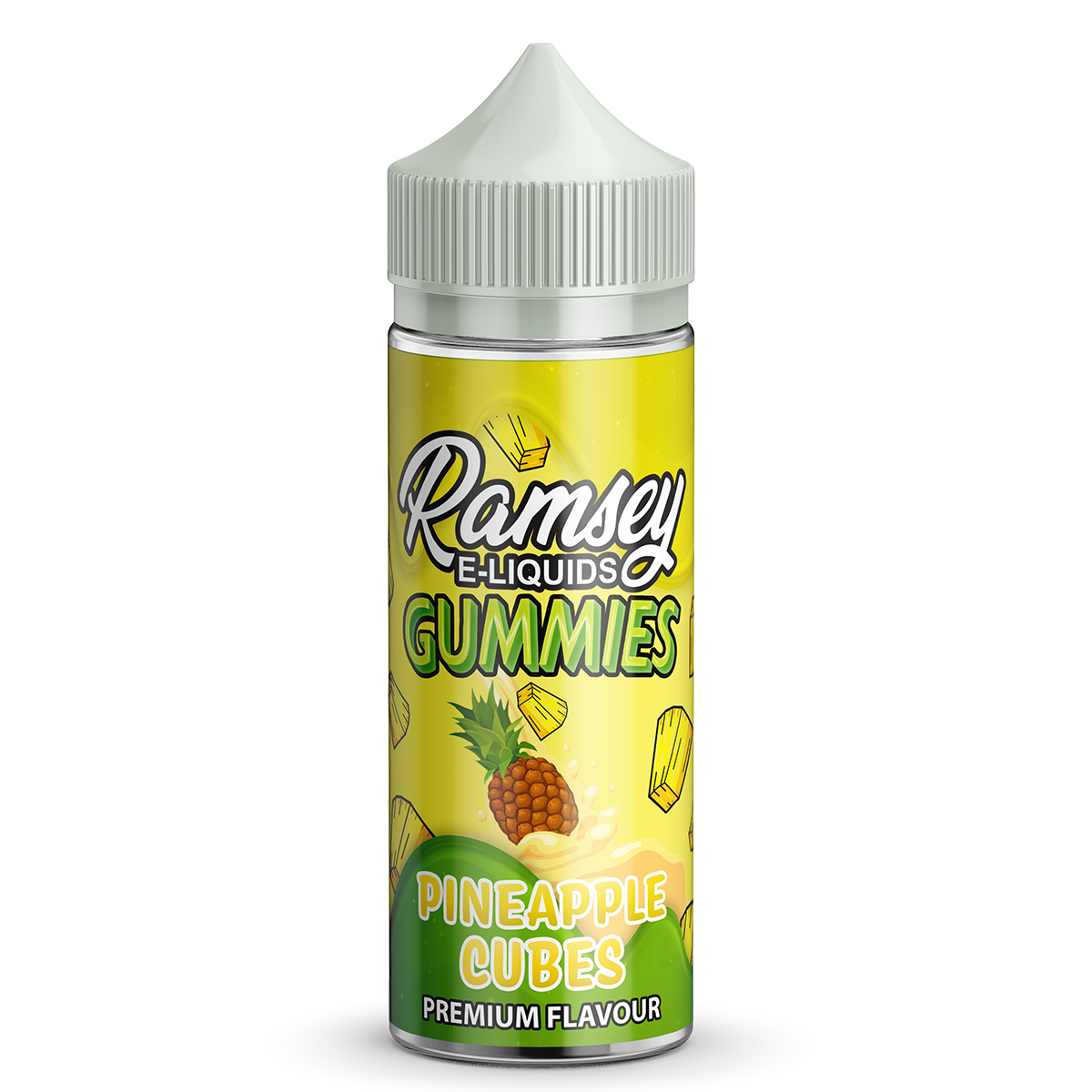 Ramsey E-Liquids Gummies Pineapple Cubes 0mg 100ml Shortfill E-Liquid