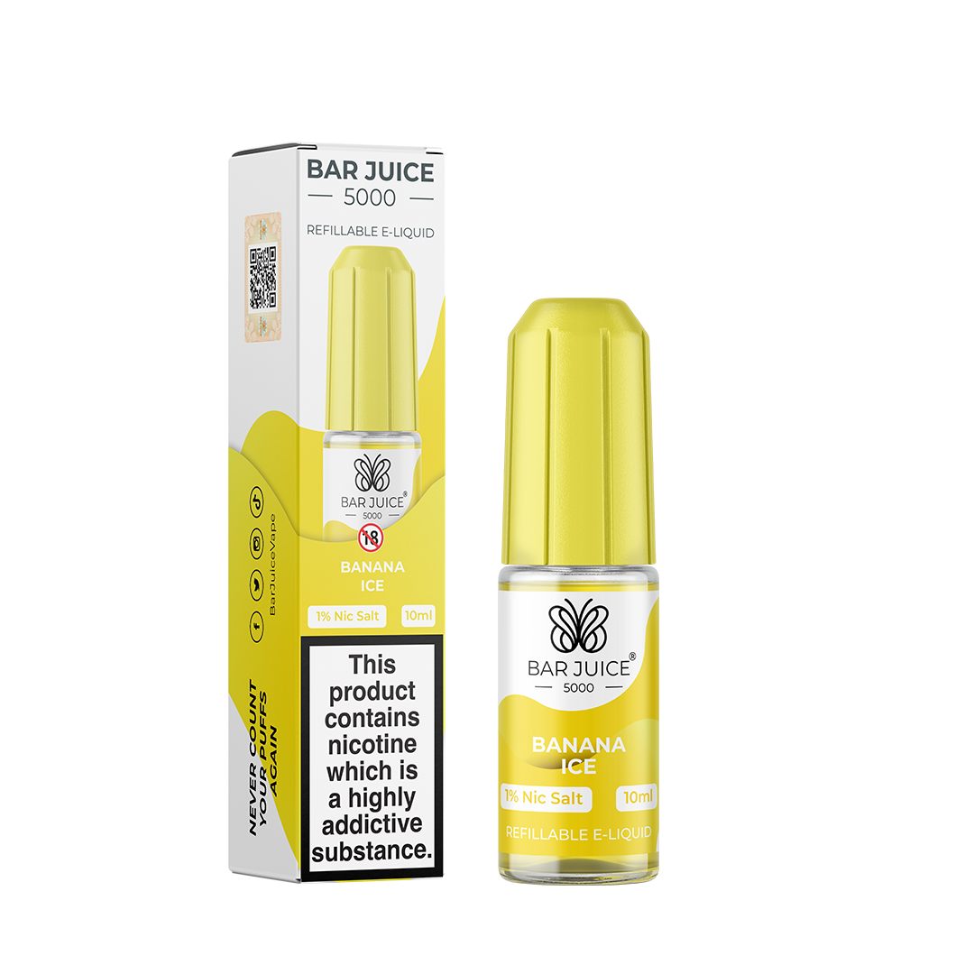 Bar Juice 5000 Banana Ice 10ml Nic Salt - 10mg