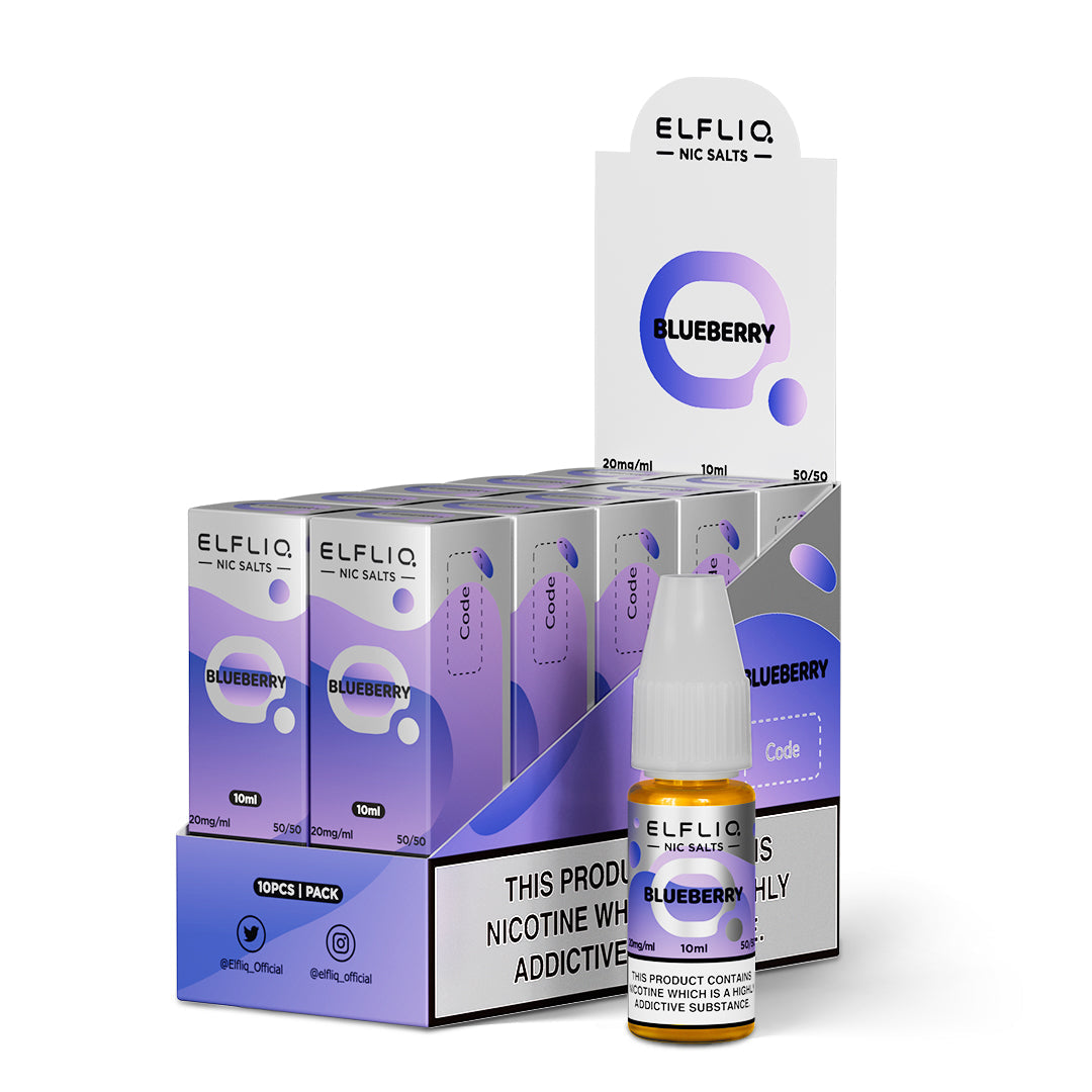 ELFLIQ Official Elf Bar Nic Salt 10ml Blueberry 10mg