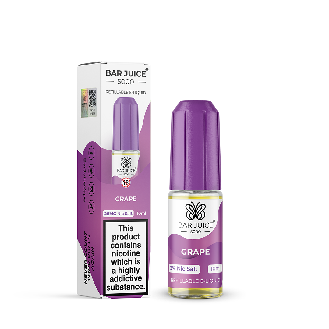 Bar Juice 5000 Grape 10ml Nic Salt - 20mg