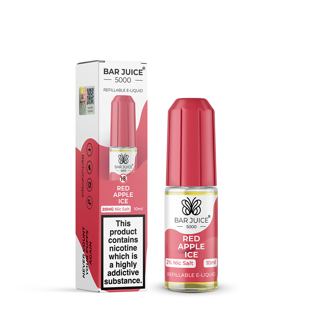 Bar Juice 5000 Red Apple Ice 10ml Nic Salt - 20mg